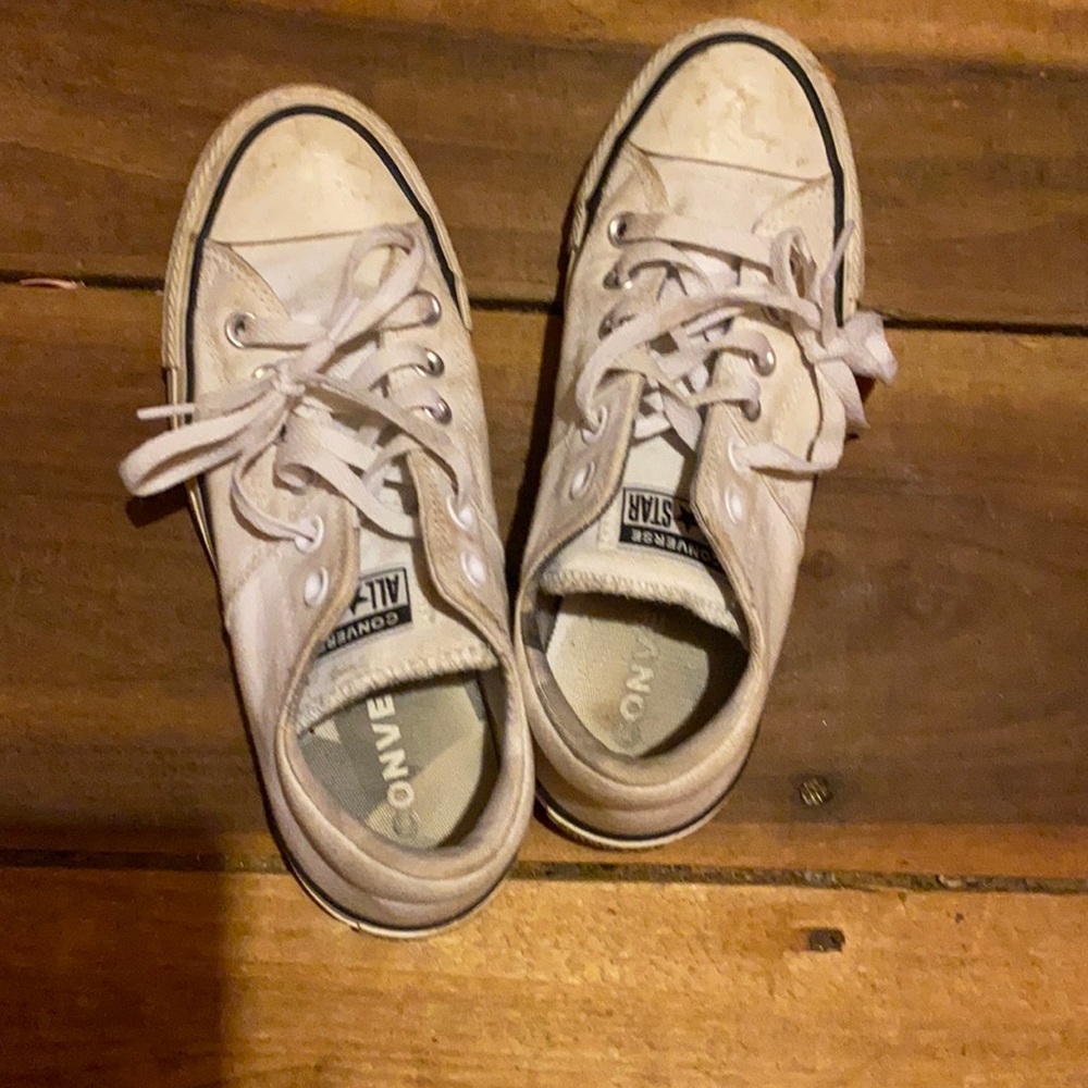 womens converse, white, size 7